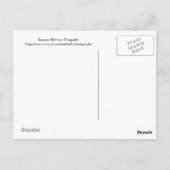 Roseat Skimmer Dragonfly Postkarte (Rückseite)