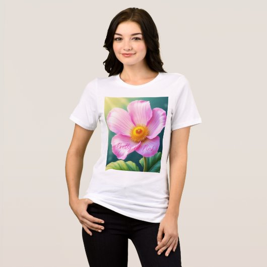 Roseate Blush Tri-Blend Shirt (Vorderseite voll)