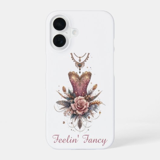 Roseate Elegance iPhone 16 Hülle (Rückseite)