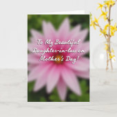 Roseate Mothers Day Daughter Card Karte (Gelbe Blume)