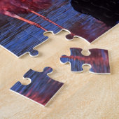 Roseate Spoonbill (Ajaia ajaja) mit Kormorant Puzzle (Seite)