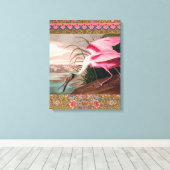 Roseate Spoonbill Audubon Bird Wildlife Leinwanddruck (Insitu (Holzboden))