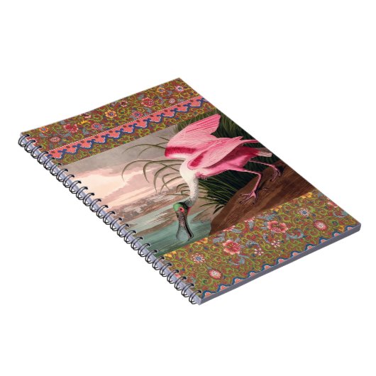 Roseate Spoonbill Audubon Bird Wildlife Notizblock (Rechte Seite)