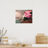 Roseate Spoonbill Audubon Bird Wildlife Poster (Küche)