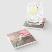 Roseate Spoonbill Audubon Bird Wildlife Steinuntersetzer (Seitenansicht)