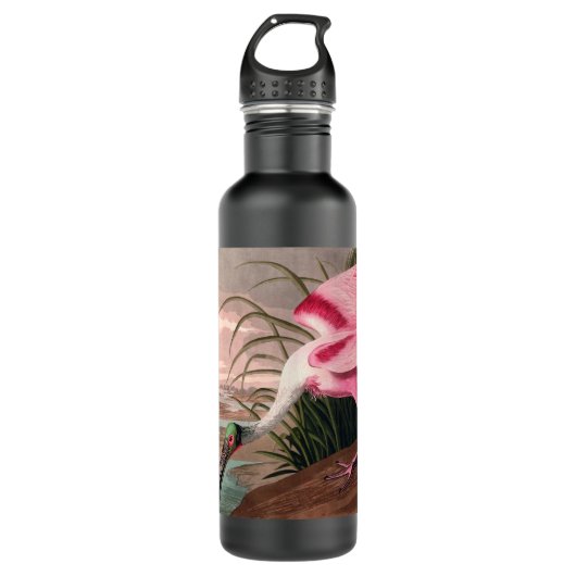 Roseate Spoonbill Audubon Bird Wildlife Trinkflasche (Vorderseite)
