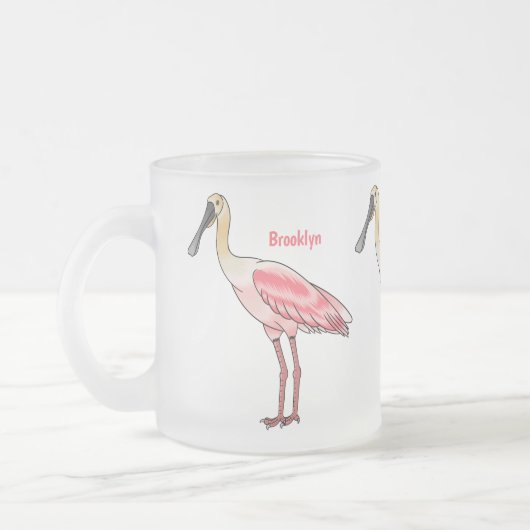 Roseate spoonbill bird cartoon illustration  mattglastasse (Links)