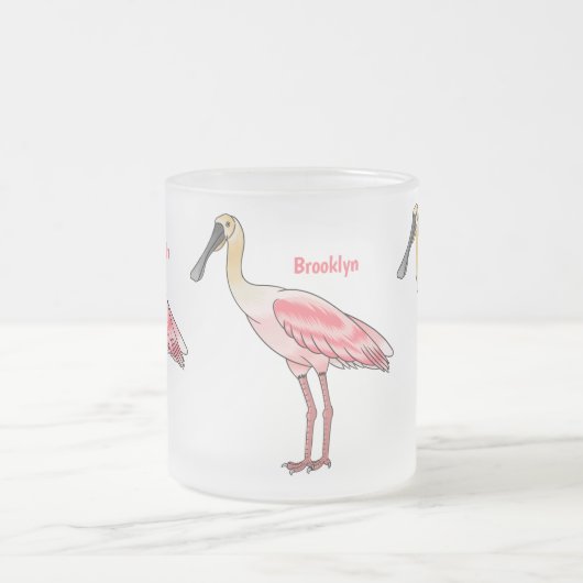 Roseate spoonbill bird cartoon illustration  mattglastasse (Mittel)