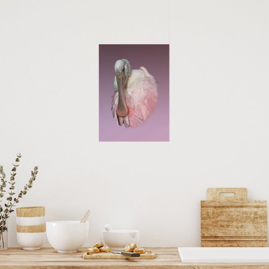 Roseate Spoonbill Bird Poster (Küche)