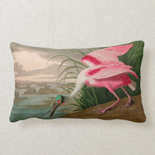 Roseate Spoonbill Birds of America Audubon Print Lendenkissen