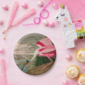 Roseate Spoonbill Birds of America Audubon Print Pappteller (Party)