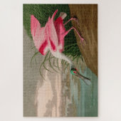 Roseate Spoonbill Birds of America Audubon Print Puzzle (Vertikal)