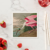 Roseate Spoonbill Birds of America Audubon Print Serviette (Beispiel)