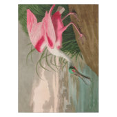 Roseate Spoonbill Birds of America Audubon Print Tischdecke (Vorderseite)