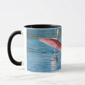 Roseate Spoonbill Black 11 oz Combo Tasse (Links)