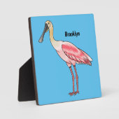 Roseate-Spoonbill-Cartoon Fotoplatte (Vorderseite)
