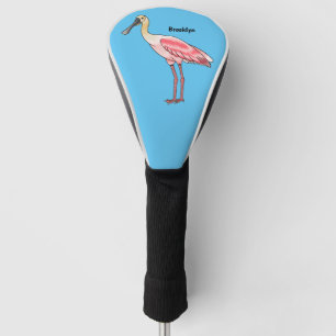 Roseate-Spoonbill-Cartoon Golf Headcover