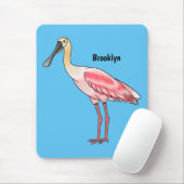 Roseate-Spoonbill-Cartoon Mousepad (Mit Mouse)
