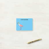 Roseate-Spoonbill-Cartoon Post-it Klebezettel (Auf Schreibtisch)