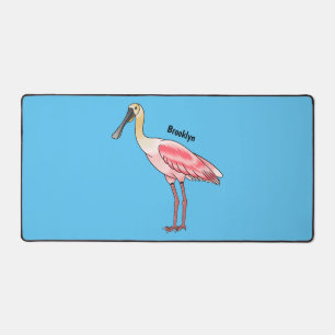 Roseate-Spoonbill-Cartoon Schreibtischunterlage