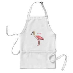 Roseate-Spoonbill-Cartoon Schürze