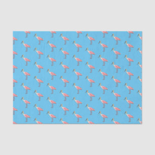 Roseate-Spoonbill-Cartoon Seidenpapier