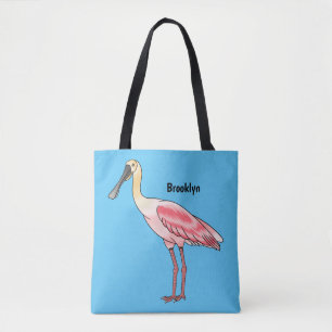 Roseate-Spoonbill-Cartoon Tasche