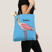 Roseate-Spoonbill-Cartoon Tasche (Von Nahem)