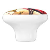 Roseate Spoonbill Keramik Door Pull Keramikknauf (Seitenansicht)