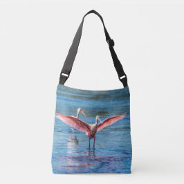 Roseate Spoonbill Mehrdruck Cross Body Bag Tragetaschen Mit Langen Trägern