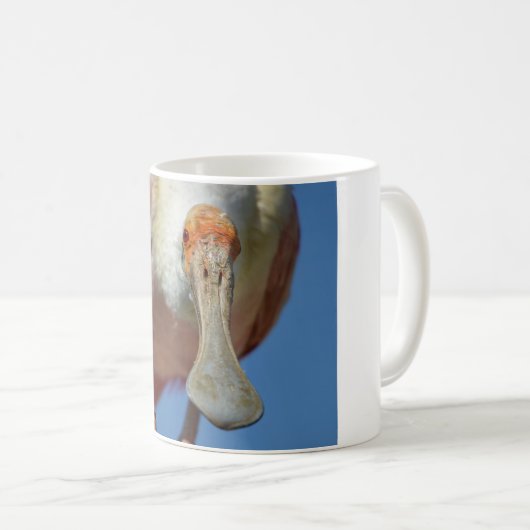 Roseate Spoonbill mit großem Schnabel Kaffeetasse (VorderseiteRechts)