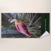 Roseate Spoonbill Strandtuch (Vorderseite)