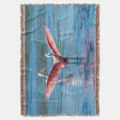 Roseate Spoonbill Throw Blanket Decke (Vorderseite Vertikal)