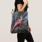 Roseate Spoonbill überall Tasche (Von Nahem)