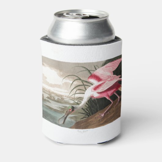 Roseate Spoonbill Vintag Dosenkühler (Kanne Rückseite)