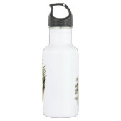 Roseate Spoonbill von Audubon Edelstahlflasche (Rückseite)