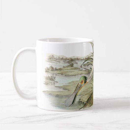 Roseate Spoonbill von Audubon Kaffeetasse (Links)