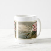 Roseate Spoonbill von Audubons Vögeln Amerikas Kaffeetasse (VorderseiteRechts)