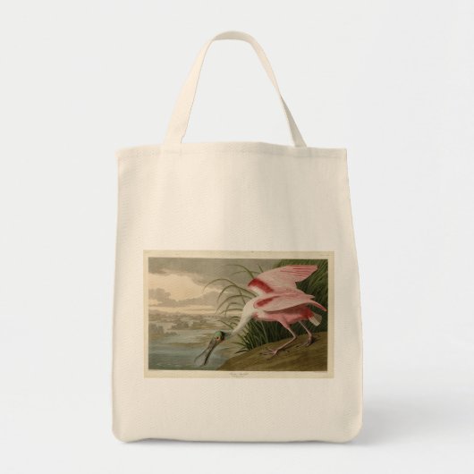 Roseate Spoonbill von Audubons Vögeln Amerikas Tragetasche (Vorne)