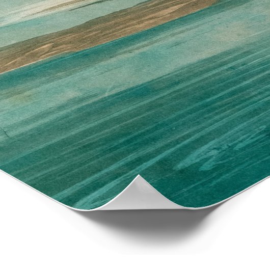 Roseate Spoonbill von John James Audubon Poster (Ecke)