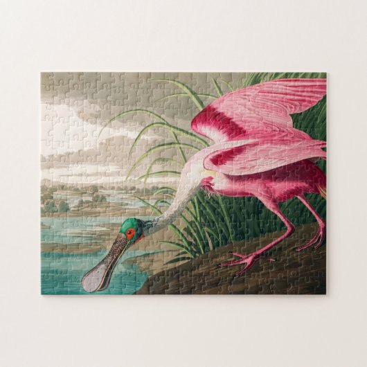 Roseate Spoonbill von John James Audubon Puzzle (Horizontal)