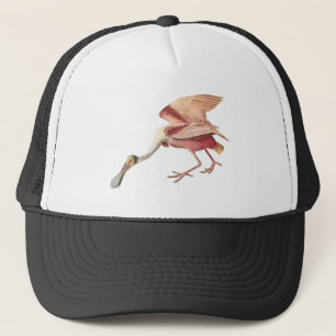 Roseate Spoonbill Wading Bird Illustration Art Truckerkappe