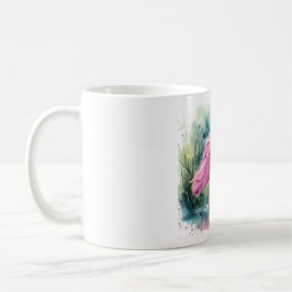 Roseate Spoonbill Watercolor REF97 - Watercolor Kaffeetasse