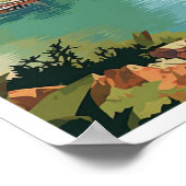 Roseau Dominica Kunst, Dichtung und Musik Poster (Ecke)