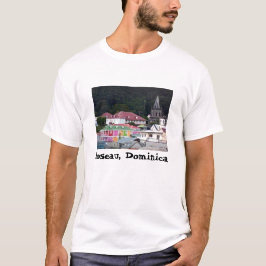 Roseau, Dominica T-Shirt (Vorderseite)