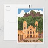 Roseau Dominica Vintag Postkarte (Vorne/Hinten)