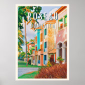 Roseau, Dominikanische Tropenstadt Poster (Vorne)