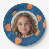 Roseberry Custom Foto und Name Paper Plate Pappteller (Vorderseite)