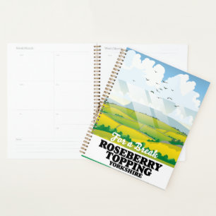 Roseberry Topping Yorkshire Reiseplakat Leinwand P Planer