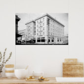 Roseburg, oder Stadtansicht und Umpqua Hotel Poster (Küche)